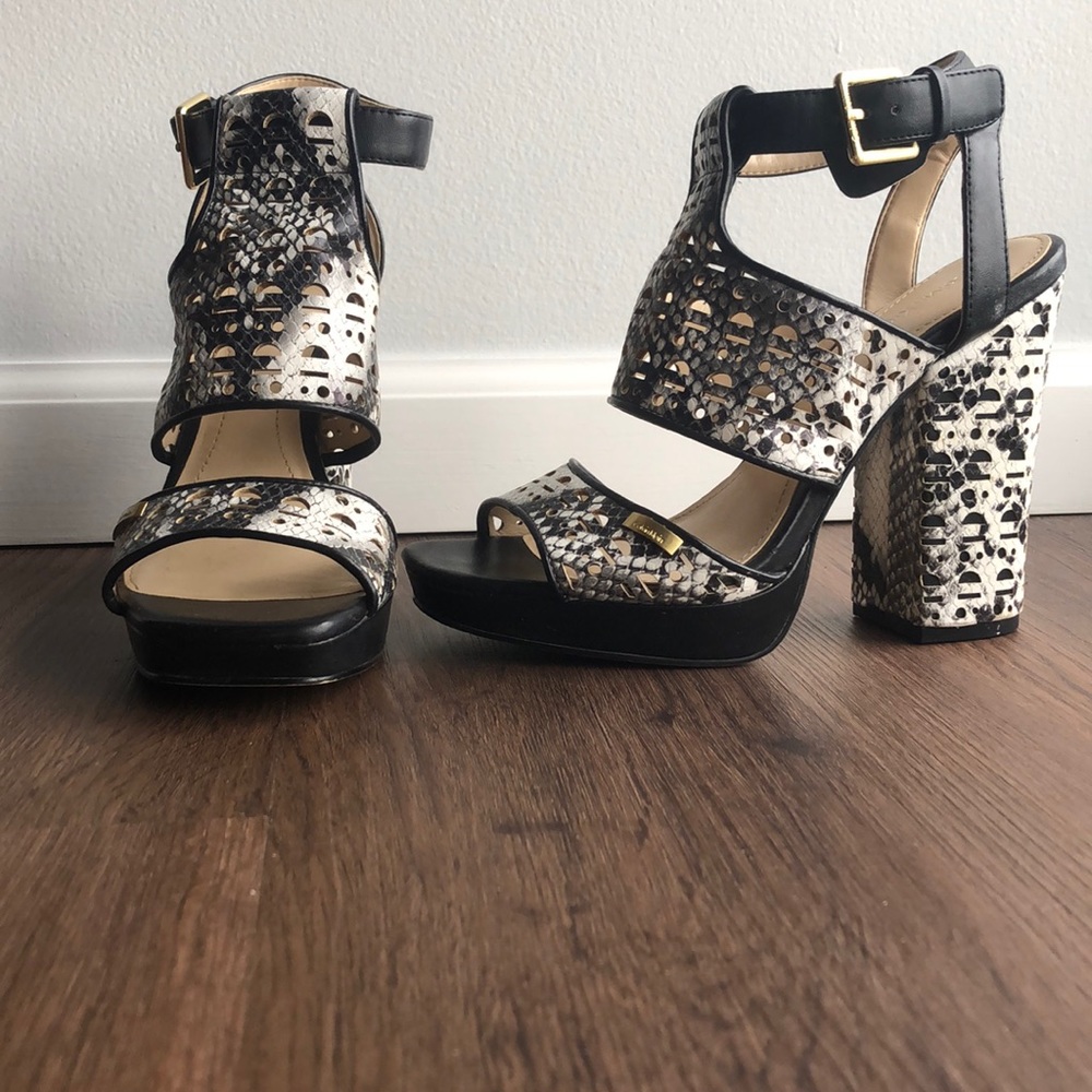 Calvin Klein Vallin Block Heels (Size 8)